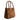 Twist Small Leather Suede Tote in Bruciato