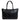 Sophia Maxi Intrecciato Zippered Bag in Nappa Patent Black