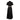 Women's Long Cotton Dress in Black