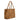 Infinity Small Leather Basket Bag in Cuoio