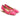 Women Suede Leather Loafer with Block Heel in Fuxia