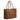 Infinity Leather Basket Bag in Bruciato