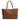 Infinity Leather Basket Bag in Bruciato