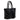 Sophia Intrecciato Optical Zippered Shopping Bag in Patent Black and Nappa
