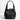 Women's Balloon Leather Bag in Black