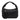 Brigitte Is Women Hobo Bag Intreccio Optical in Black Suede and leather