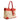 The Tote JT Bag in Canvas And Orange Leather