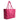 Infinity Small Leather Basket Bag in Fucsia