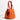 Women's Reversible Balloon Leather Bag in Cervo Orange