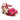 Women Leather Jewels Sandals in Nappa Fucsia
