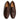 Men Slip On Intrecciato Shoes with Tassels in Testa di Moro