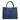 Twist Large Leather Suede Tote in Ceruleo Blue