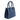 Twist Medium Leather Suede Tote in Ceruleo Blue