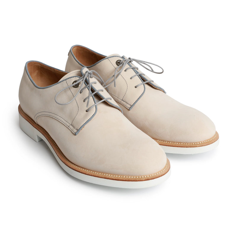 Men Lace Up Leather Shoes in Nabuk Shell