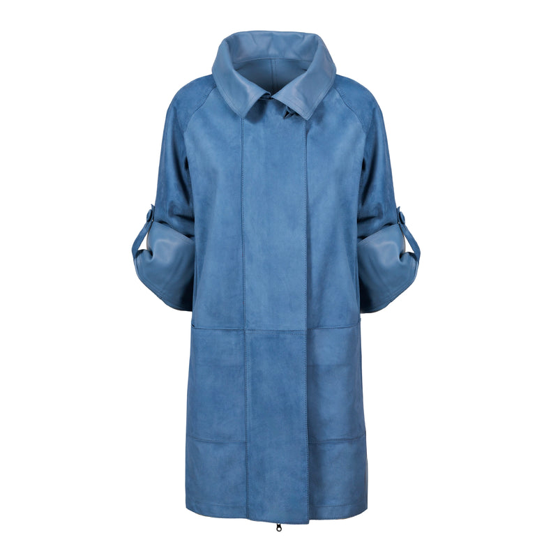 ALBA Reversible Leather Jacket in Baltico