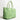 Women Intrecciato Optical Plisse Tote in Lime