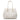Women Intrecciato Optical Top Handle Bag in White and Beige - Jennifer Tattanelli