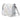 Woman Leather Crossbody Clutch Intreccio Scozzese in White, Silver and Beige - Jennifer Tattanelli