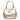 Lucia Top Handle Bag Intreccio Quadro in Platinum