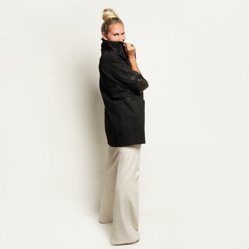 ALBA Reversible Leather Jacket in Black