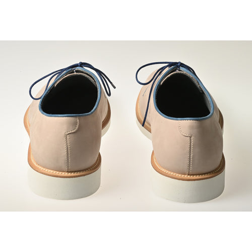 Lace Up Men Shoes in cream