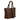 Sophia Intrecciato Optical Zippered Shopping Bag in Suede Testa di Moro and Nappa