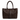 Sophia Maxi Intrecciato Zippered Nappa and Suede Leather Bag in Testa di Moro