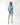 Reversible Leather Jacket with Ruffles in Pieno Fiore Celeste