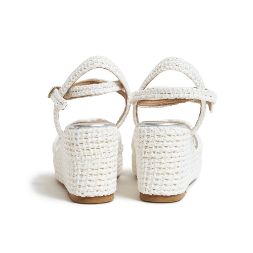 Women Platform Wedge Sandals Comfy White