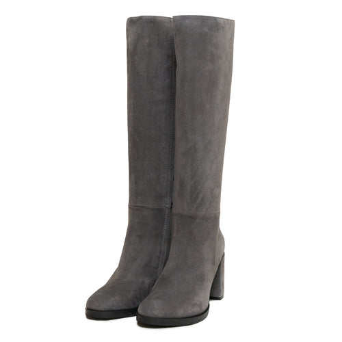 Women's Antracite Suede Tall Boots