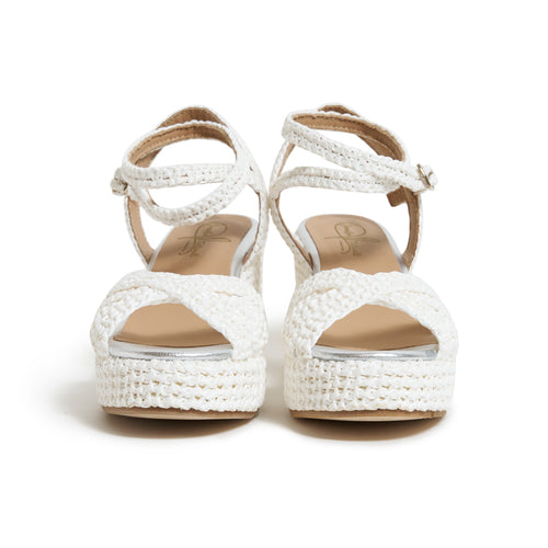 Women Platform Wedge Sandals Comfy White
