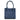 Twist Small Leather Suede Tote in Ceruleo Blue