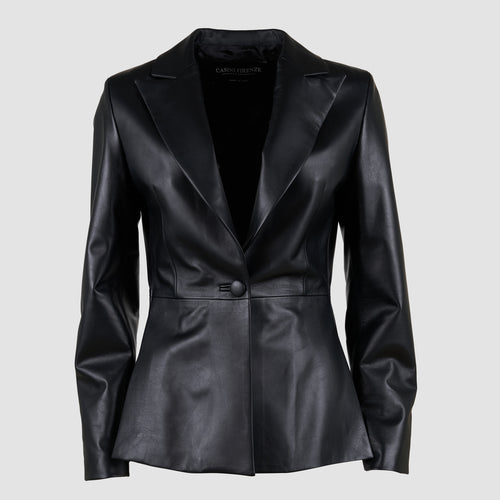 Women Leather Black Jacket