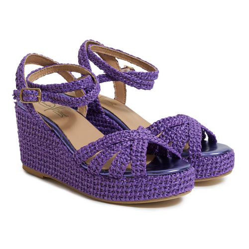 Women Platform Wedge Sandals Comfy Purple