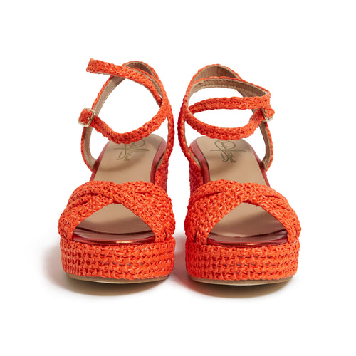 Women Platform Wedge Sandals Comfy Orange