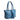 Sophia Petite Intrecciato Optical Zippered Shopping Bag in Marino Nappa and Patent Leather