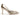 Woman Leather Pump with Bow in Platino