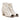 Women Open Toe Lasered Ankle Booties in Nappa Ivory