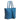 Sophia Intrecciato Optical Zippered Shopping Bag in Patent Marino Blue and Nappa