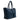 Sophia Maxi Intrecciato Zippered Bag in Nappa Blue Carta da Zucchero and Suede