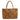 Infinity Leather Basket Bag in Cuoio