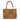 Infinity Small Leather Basket Bag in Cuoio