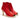 Women Open Toe Platform Ankle Booties in Nappa Red
