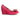 Women Open-Toe High Wedges in Suede Fucsia