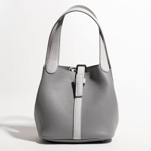 Women's Reversible Balloon Leather Bag in Cervo Turbolance