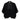 Women Loose Ribbed Cotton Short Cardigan in Black