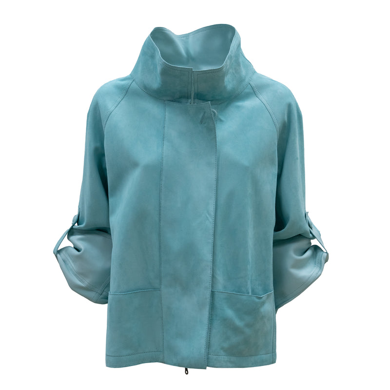 Reversible Pieno Fiore Leather Jacket in Twinkletif