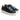 Women's Lasered Leather Sneakers in Nappa Navy