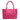 Infinity Small Leather Basket Bag in Fucsia