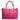 Infinity Leather Basket Bag in Fucsia